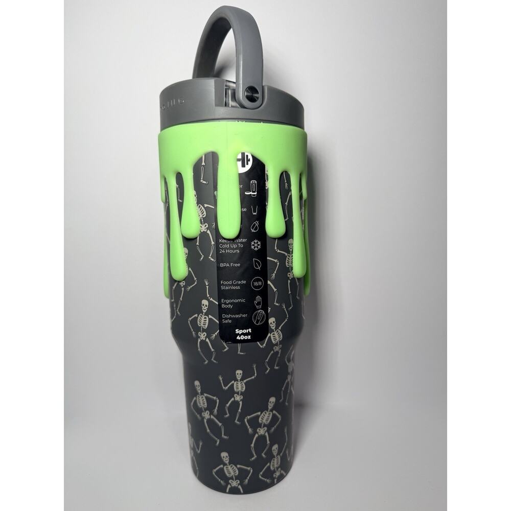 Hydrojug Halloween 2025 DEAD SERIOUS 40oz Sport Traveler Tumbler + Slime Sleeve